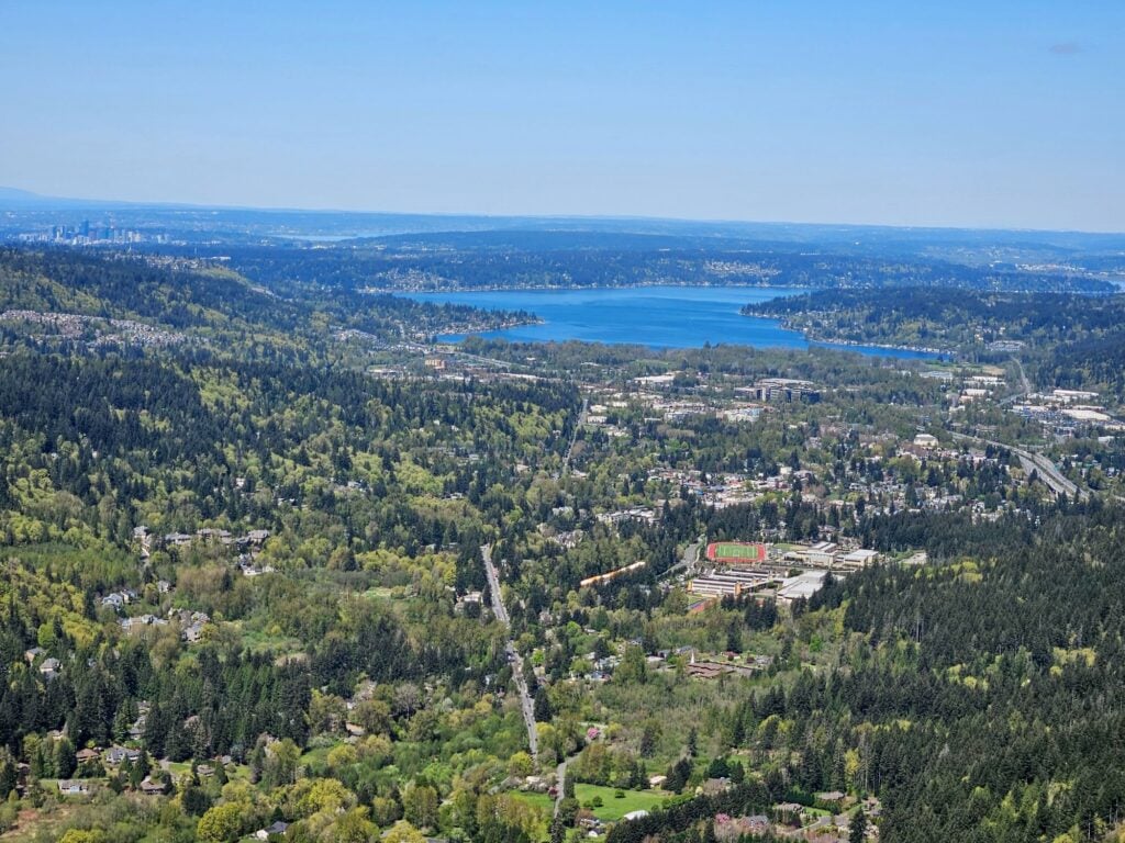 overlooking sammamish lake, wa